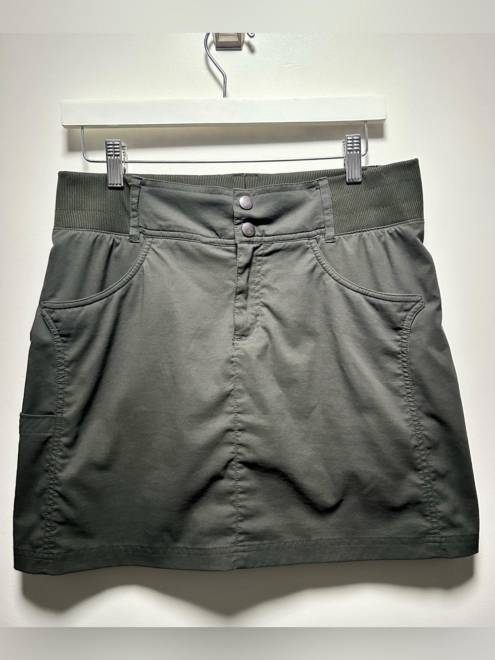 Title Nine Clamber 2 Skort in Dark Peat Green